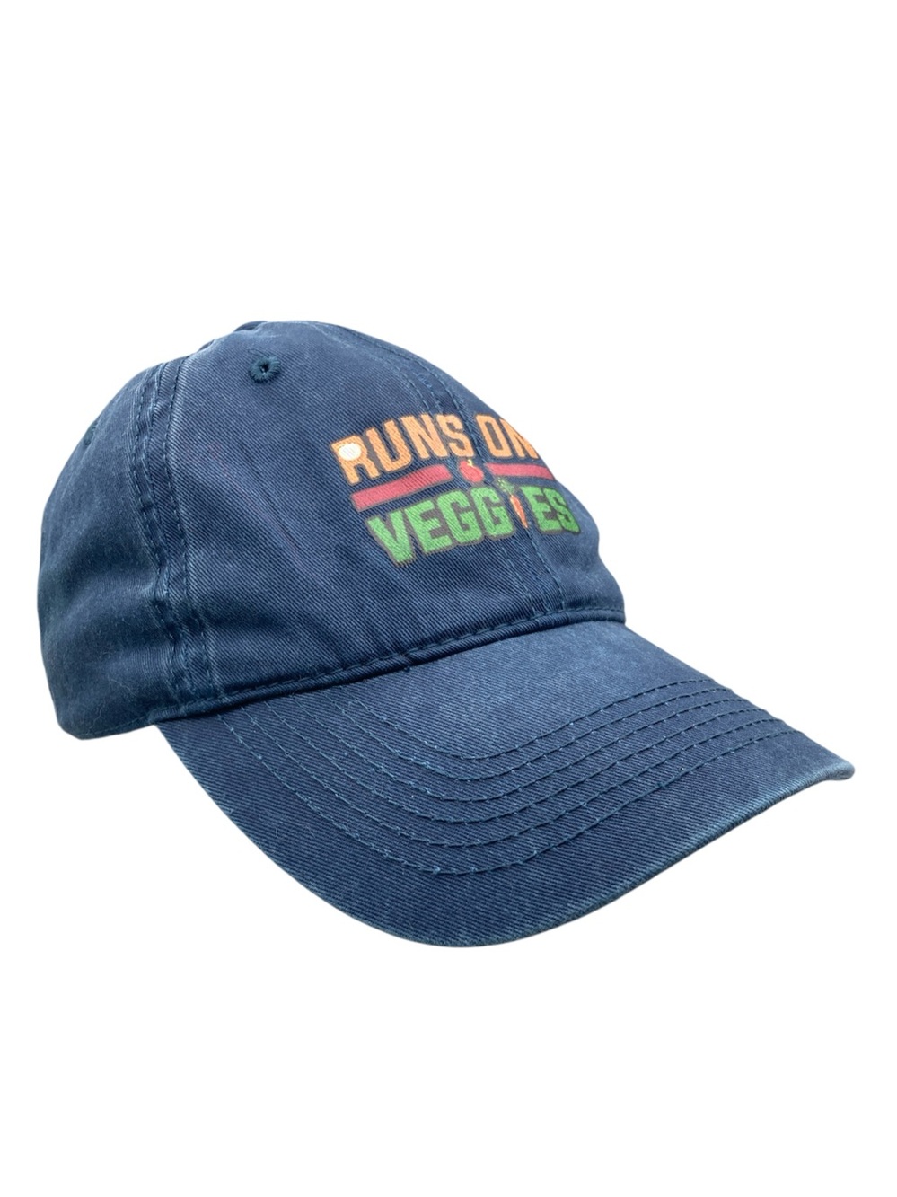 100% Cotton Runs On Veggies Adjustable Baseball Cap